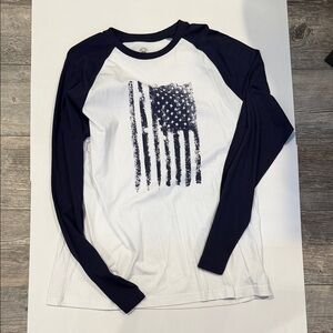True Craft Navy and White Long Sleeve Tee
